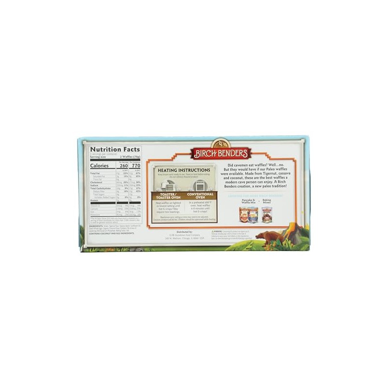 Birch Benders, Toaster Waffles Paleo 6 Count, 7.41 Ounce