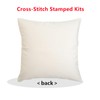 Lovxvouy Pillow Cross Stitch Kits for Adults Beginners-Preprinted Needlepoint Kit