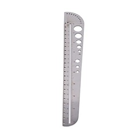 Tbest Regla de Acero Stainl 50 Cm, Regla de Acero Stainl Multifuncional SD SD Gran de Oficina Grande con Herramienta de Cuero de Costura SC