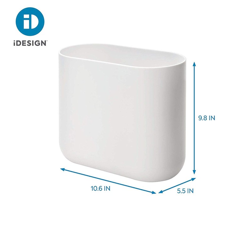 iDesign - Cade Oval Slim Basura Papelera, papelera compacta para