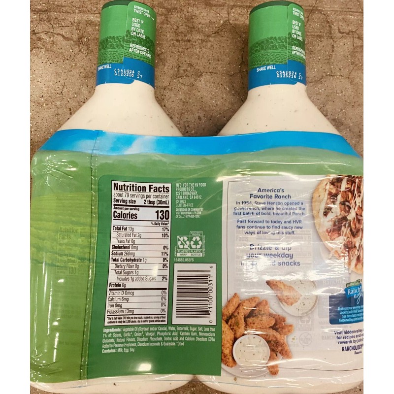 Hidden Valley The Original Ranch Dressing Gluten-Free Homestyle 40 Oz