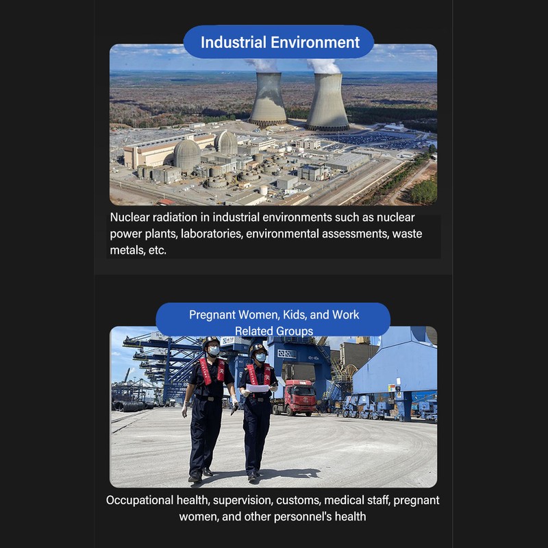 Nuclear Radiation Detector Handheld Portable Geiger Counter LCD Display Radiation