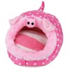 Winterworm Soft Plush Pet Cave Pet Bed with Removable Pad