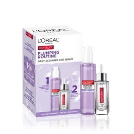 L'Oréal Paris Revitalift Hydrating Skincare Kit, Face Wash & Serum formulated with Hyaluronic Acid to Deeply Hydrate & Plump Skin, For All Skin Tones