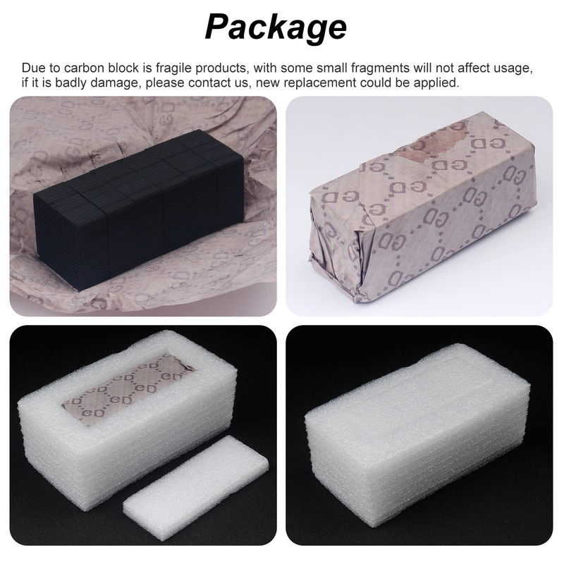 ENOMAKER Replacement Carbon Filters Activated Charcoal Block Parts Resin Air