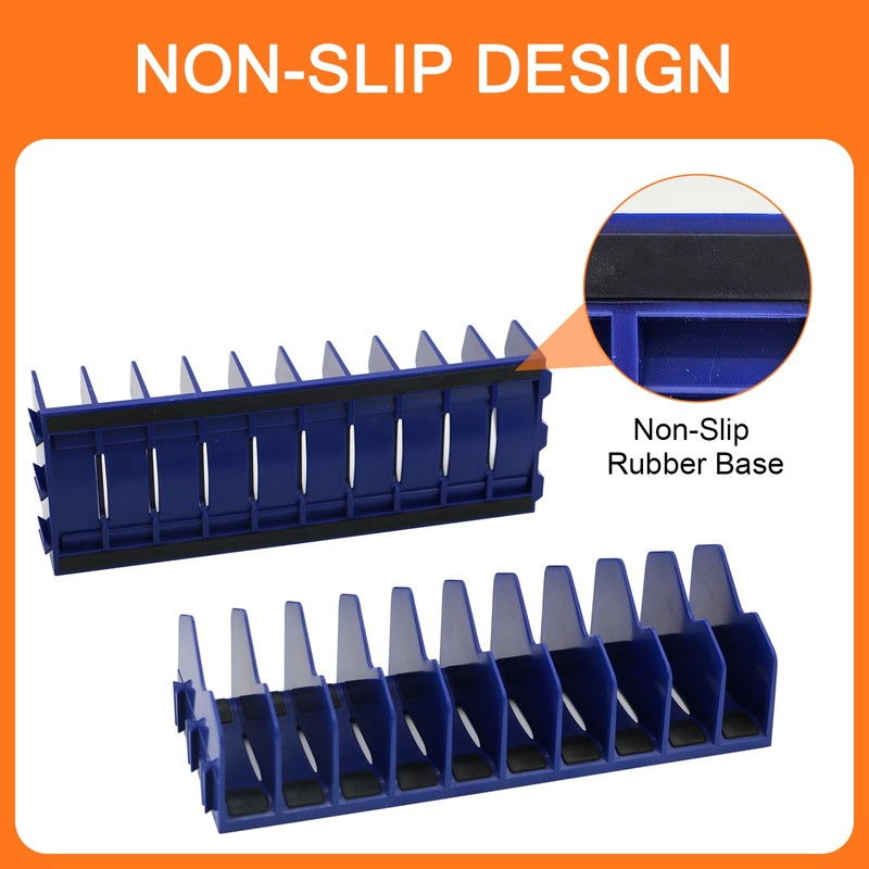 HGSKEO 10-Slot Heavy-Duty Plastic Tool Pliers Organizer Rack, 2-Pack with