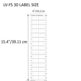 Littversions Fusebox 30 Circuits 2 Labels Vinyl Fuse Box Circuit Breaker Panel Directory Labels Stickers Decals for All Electrical Panel/Load Centers Waterproof