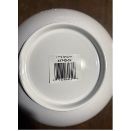 Carlisle Lot of 3 round mixing bowl 3 Quart Carlisle 43743-02 white Melamine BPA-Free