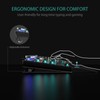 AULA F2088 Typewriter Style Mechanical Gaming Keyboard Blue Switches,Rainbow LED