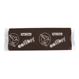 Colibri 100 Pliegos Papel China, Color Café