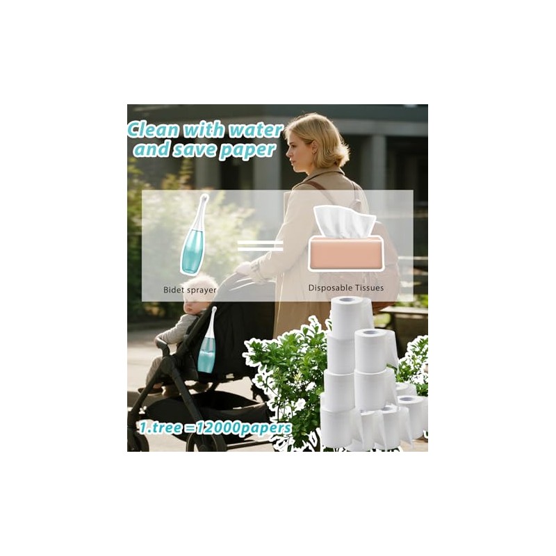 Peri Bottle Postparto 400Ml Herramienta De Limpieza Portátil - Verde,