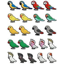 BOWNDY Parrot Charm For Clog Shoes Decoration,Cute Animals Charm for Boys Kids Teens Man Gifts