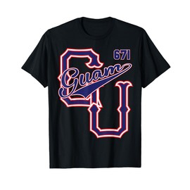 Guam 671 Baseball style Chamorro Guamanian tee shirts T-Shirt