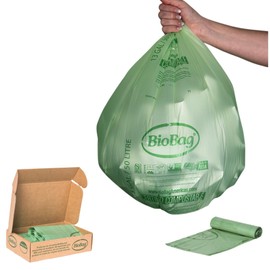 BioBag (USA), The Original Compostable Bag, 13 Gallon, 48 Total Count, 100% Certified Compostable Kitchen Food Scrap Bags, Kitchen Compost Trash Bin Compatible
