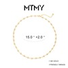 MTMY Beaded Necklaces for Women 14K Gold Plated Dainty Colorful