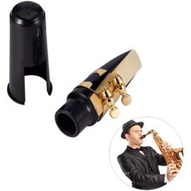 SUNTRADE Alto Saxophone Mouthpiece Kit with Head,Cap and Reed Saxophone Parts Accessories