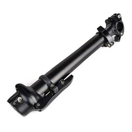 SENQI Folding Bike Stem Quick-Release Aluminum Alloy Adjustable Stem Without Teeth BSZ002 25.4×28.6×460mm(Black)