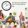 EMOON 2 Pack Non Ticking Clock Mechanism with 4 Pack