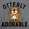 Otterly Adorable Baby Bodysuit Funny Sarcastic Cute Otter Graphic Jumper