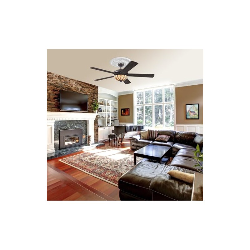 Westinghouse Lighting 36 cm Polyurethane Medallion 7775040, White