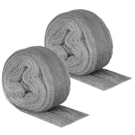 2 Pack 0000 Steel Wool Mice Blocker Wire Wool Mice Wire Wool Rats for Closing Small Holes Fine Wire Wool Rats Roll Keep Mice Away from Holes, Siding, Pipeline, Vents in Garden, House