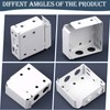 Hotop 4 Pieces White Blind Brackets Low Profile Box Mounting