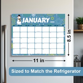GNL Magnetic Calendar for Refrigerator, from October 2024 to December 2026, 2025 Fridge Calendar Monthly Planner 8.5" x 11" for Family, Seasonal