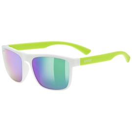 Uvex Unisex Children's Rookie Sunglasses, White-lime mat, Unit size