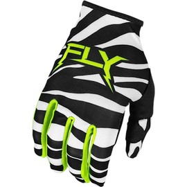 Fly Racing 2024 Adult Lite Uncaged Gloves (Black/White/Neon Green Small)