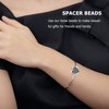 Tofficu Bulk Jewelry Supplies 100pcs Heart Shape Spacer Beads for