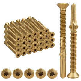 #14x2-3/4 Trailer Deck Screws, Reamer Tek Torx/Star Head Self-Drilling Wood to Metal Screws, Self Tapping Trailer Deck Screws for Attaching Wood to Steel, 50 Pcs