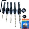 FTG USA Adjustable Wood Countersink Drill Bit Set 5 Pc
