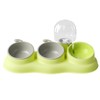 Pet Water Food Bowls 3 in 1 Prevent Slip Tilted