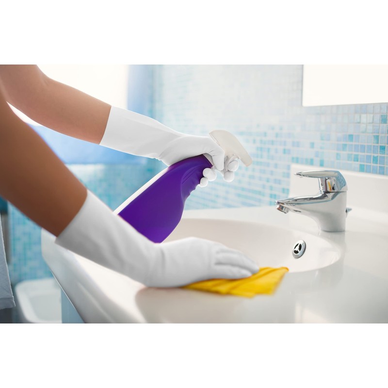 Soft Scrub Premium Comfort, Latex-Free, Reusable Household Glove White, Large