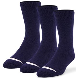 J.B. Field's -30 Below Classic Winter Merino Wool Sock (3 Pairs) (CA/US, Alpha, Large, Regular, Regular, Navy)