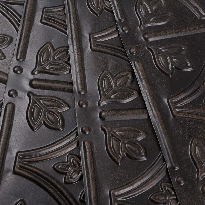 Holydecot Tin Wall Tiles 24x24 Nail-Up, Stair Risers, Metal Ceiling