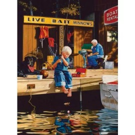 Ki Puzzles Rompecabezas Pequeño Pescador 1000 Pz Ki Puzzles Fogarty