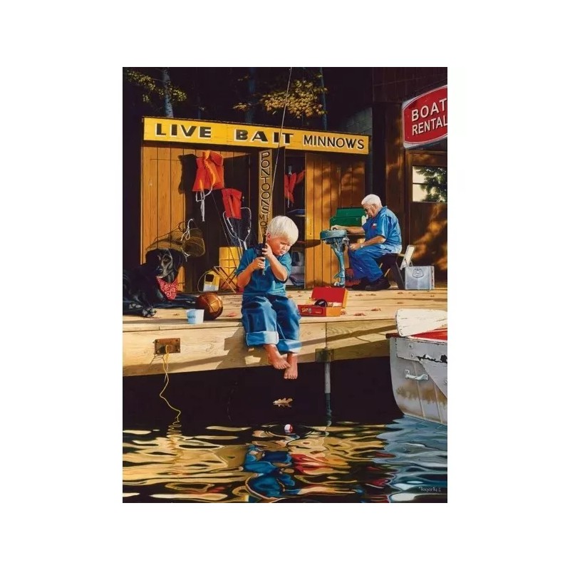 Ki Puzzles Rompecabezas Pequeño Pescador 1000 Pz Ki Puzzles Fogarty