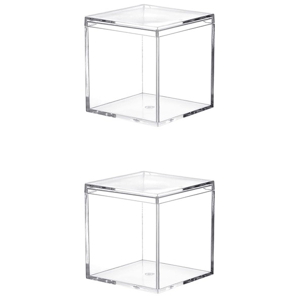 Acrylic Plastic Square Cube, Dayaanee Plastic Square Cube Containers with
