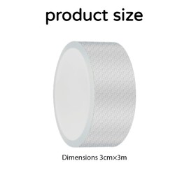 Pack of 2 Car Door Sill Edge Protection Stickers, Carbon Film Universal Car Sticker Protection Device, Protective Film, Paint Protection Film for Car, Bicycle, Motorcycle, Transparent (3 cm x 3 m)