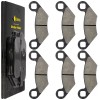 Caltric Front Rear Brake Pads for Polaris Predator 500 2003