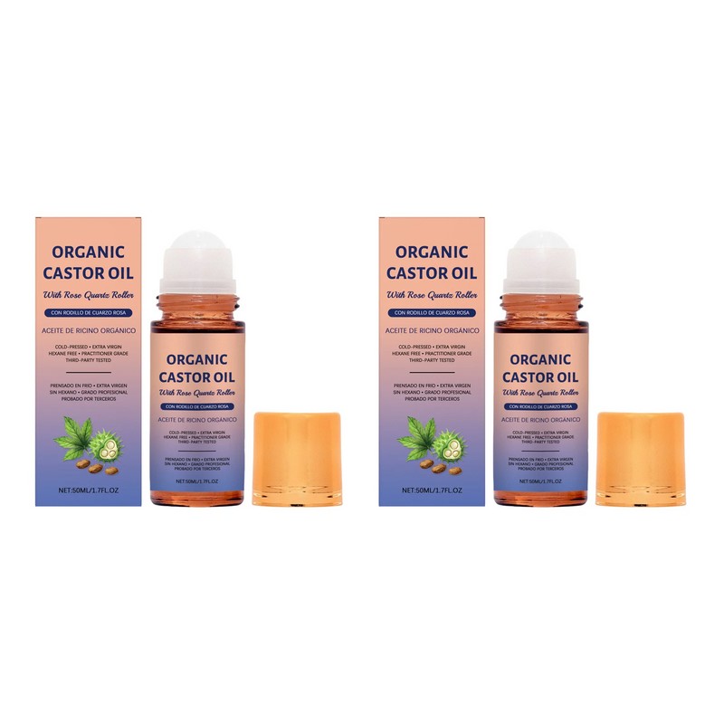 Castor Oil Roll-On Serum for Skin & Hair Care –