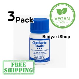 sanax 3 Pack Vegan Sulpha 6g Cicatrizante Powder  First Aid for Cuts & Burns