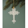 Lenox Ornament, 2025 Snow Fantasies Cross Ornament, Made from Porcelain