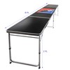 Red Cup Pong 8' Folding Beer Pong Table with Bottle
