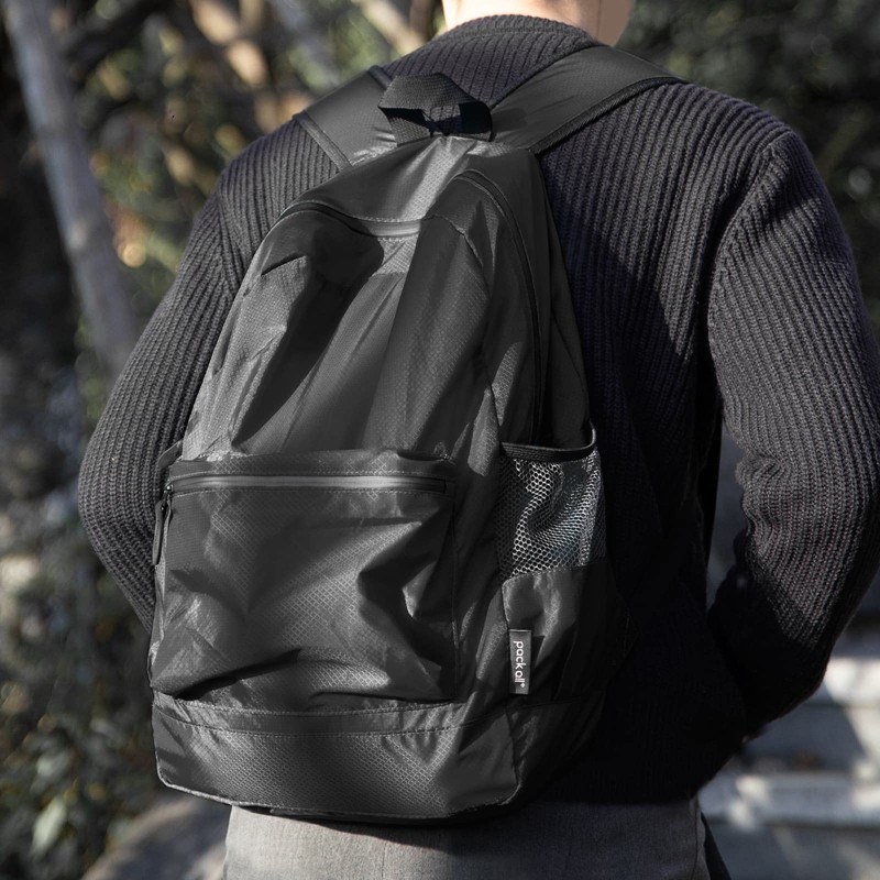 [pack all] 軽量バックパック 折りたたみ リュック撥水加工 ハイキングデイパック 18L コンパクト アウトドア 旅行