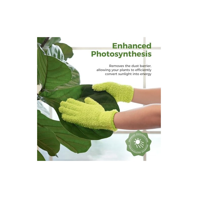 Bamworld Guantes de Microfibra para Cuidado de Plantas, Guantes de