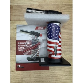 Jo Chef Superior RX Refillable Butane Torch - LIMITED EDITION “AMERICA” - NEW