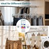 20 Pcs Clear Plastic Pant Hangers with Clips - 14"