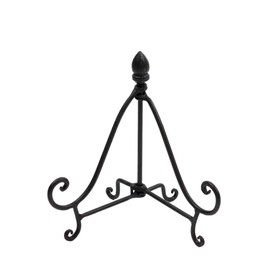 VIP Home and Garden Black Distressed Metal Easel, Small - 8"
